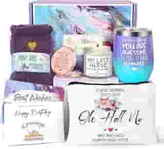 para mulheres, presentes para mulheres, para melhor amiga, cesta de presentes de feliz aniversário para mulheres, presentes de amizade para mulheres amigas, presentes para amigas colegas de trabalho irmã mãe esposa dela