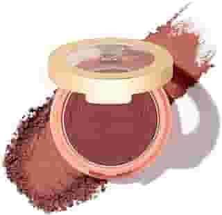 Oulac Pó de maquiagem Plummy Brown Blush | Blush em creme de cores ricas | Pele bronzeada fosca natural | Vegano e sem crueldade | 02 bochechas a bochecha 4,8 g