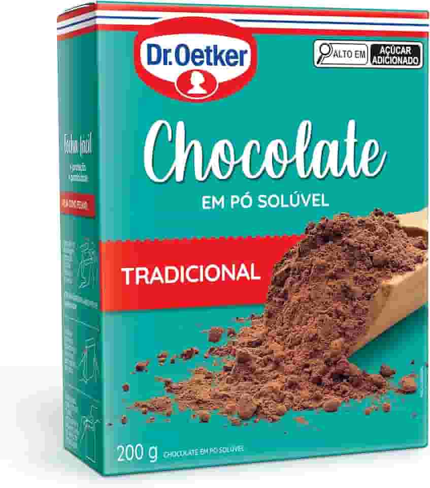 Dr.Oetker Dr. Oetker Chocolate Em Pó Solúvel Tradicional Para Saborosas Receitas De Bolos Tortas Brigadeiros E Sobremesas Com Chocolate 200G