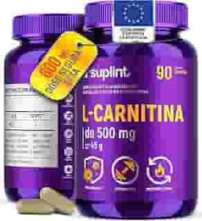 L-Carnitina 500 MG para Energia & Foco | Auxilia no Metabolismo e na Saúde Cardiovascular | Suplemento Sem Glúten Não Transgênico | Desenvolvido na Holanda | 90 Cápsulas