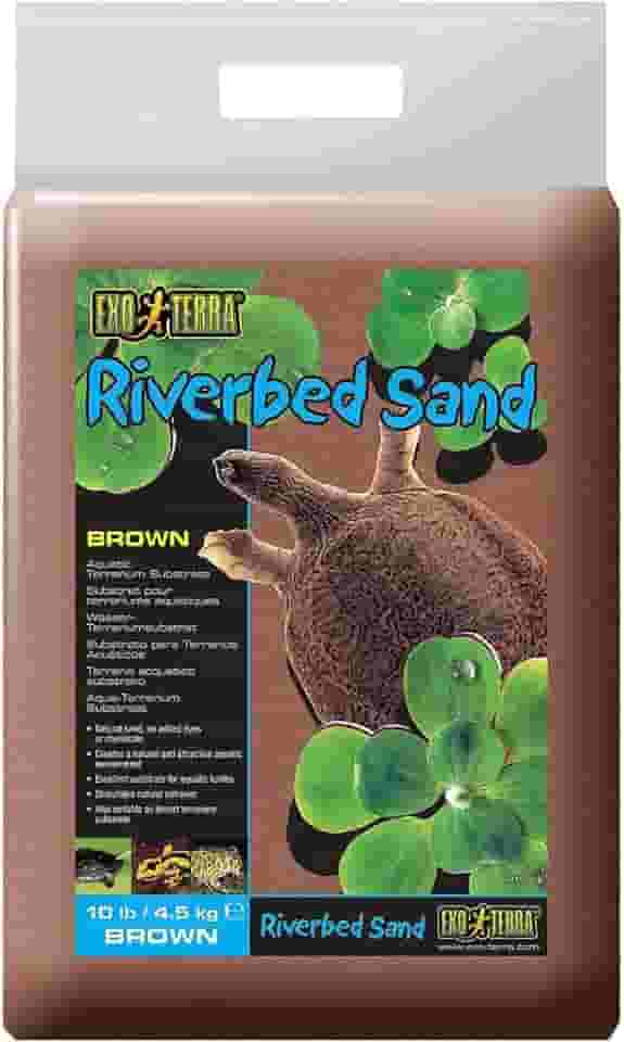Exo Terra Areia de leito de rio, 4,5 kg, marrom