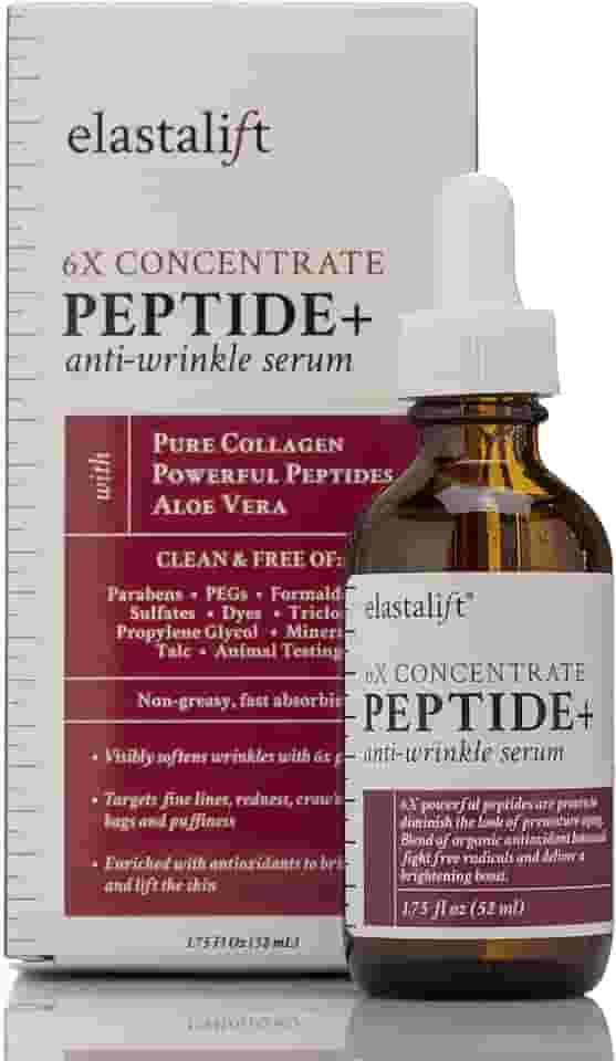Elastalift Sérum Facial Peptide, Óleo Hidratante Para Cuidados Com A Pele, Rosto, Rugas, Linhas Finas E Inchaço. Sérum Concentrado Peptídico Hidratante 6X Com Colágeno, Preenche, Levanta E Uniformi