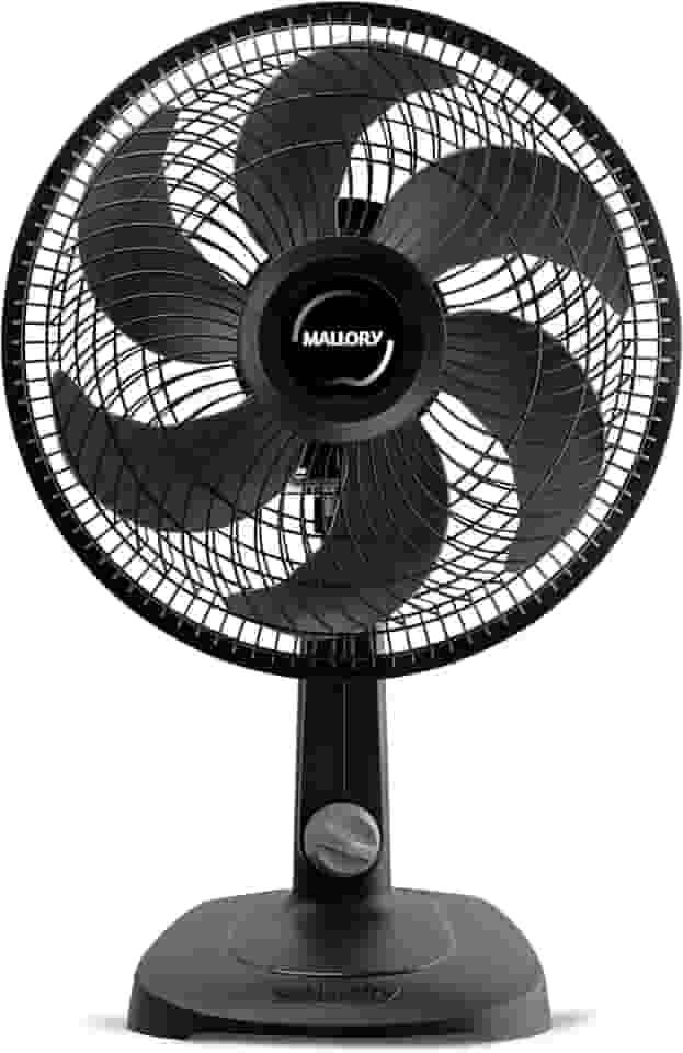 Ventilador de Mesa Mallory Turbo Compact 30 cm, Silencioso, Hélice de 6 pás, Grade Especial em Sistema TS, Máxima Vazão e Mínimo Ruído -127V