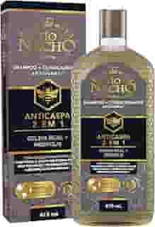 Tio Nacho Anticaspa 2 em 1 com Geleia Real e Extrato de Própolis, ajuda a combater a caspa do couro cabeludo diminuindo a sensação de coceira, deixando-o forte, hidratado e fácil de pentear 415 ml