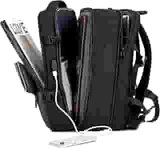 IceSelect Mochila de Viagem Expansivel Grande Masculina Feminina,Mochila Avião para Notebook 17,Executiva,Antifurto,Reforçada,USB,Impermeável,Escolar,Faculdade,Trabalho,Presente