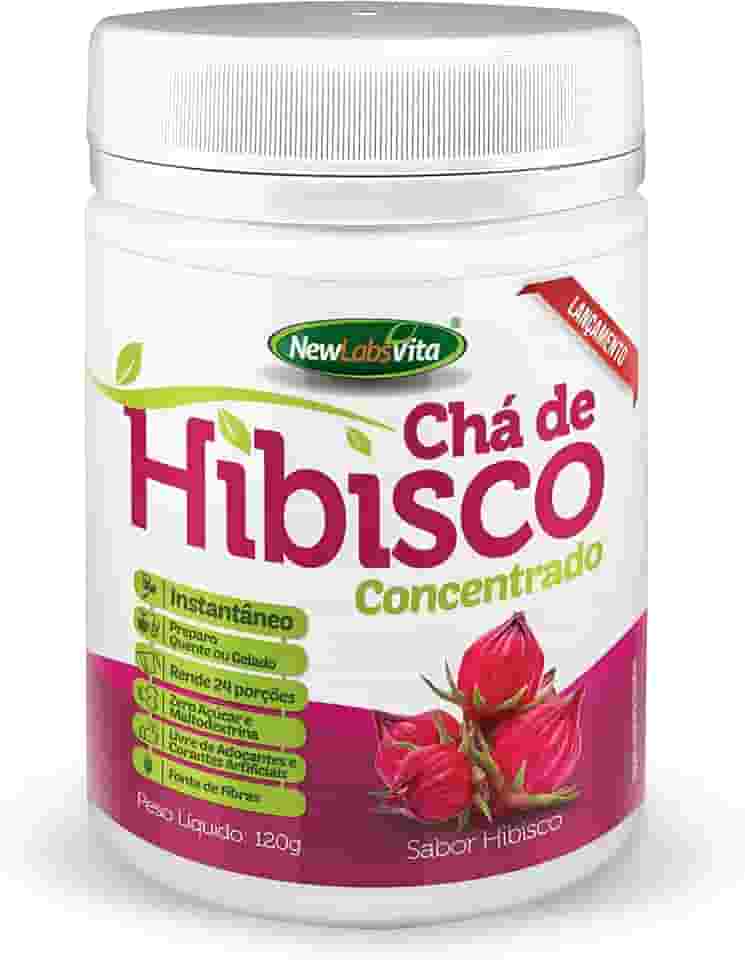 Chá de Hibisco Concentrado, 120g, New Labs Vita