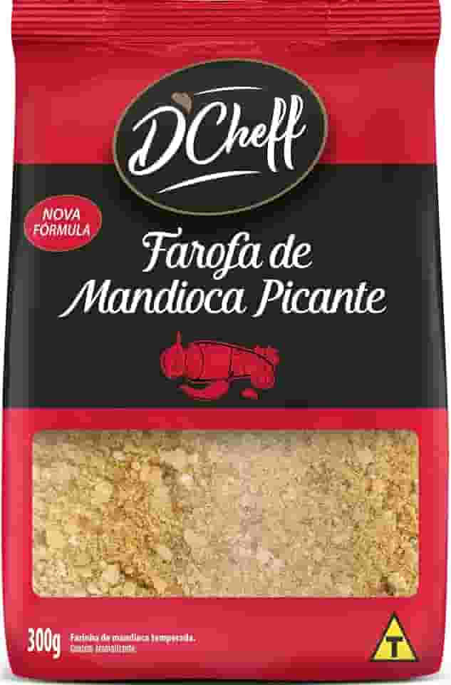 D´Cheff Farofa De Mandioca Picante 300 Gramas