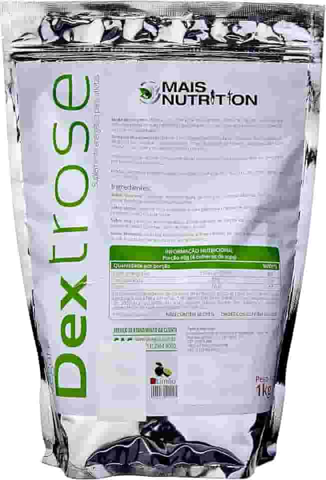 Mais Nutrition Dextrose 1Kg Embalagem Refil Limão Wvegan Vegano