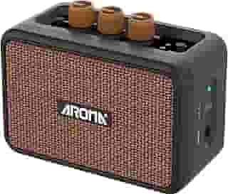 M-VAVE Amplificador Mini para Guitarra Elétrica : 5W Portátil com Bluetooth 5.3, 2 Canais (Clean/Overdrive), Bateria Recarregável 7h - Som Profissional para Prática em Casa, Viagens e Sessões Jam