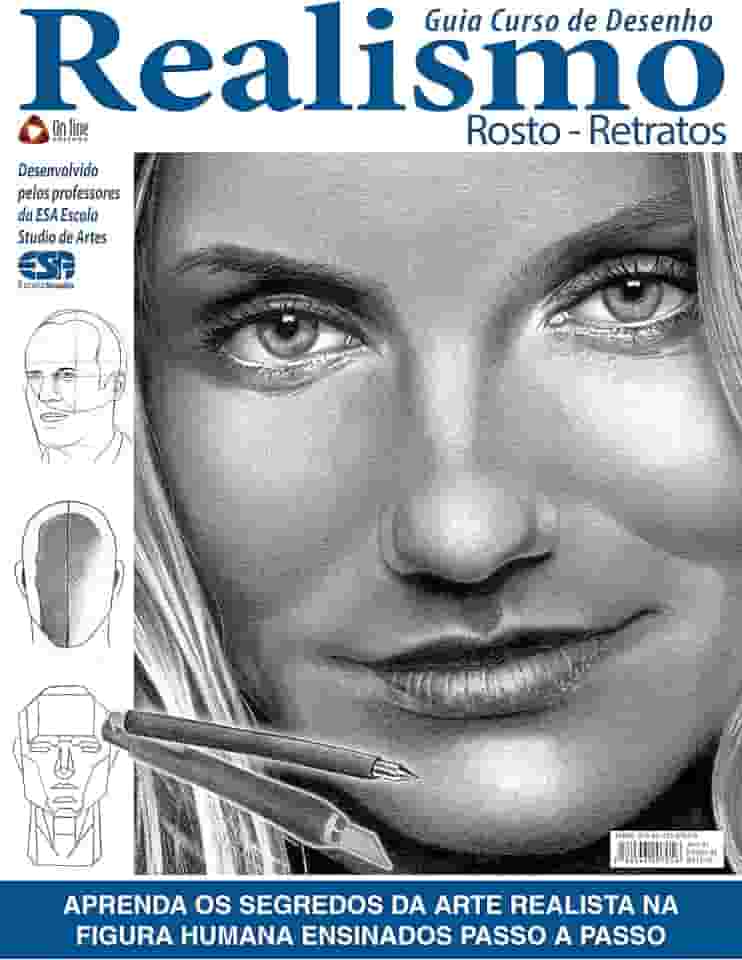 Guia Curso de desenho realismo rosto retratos