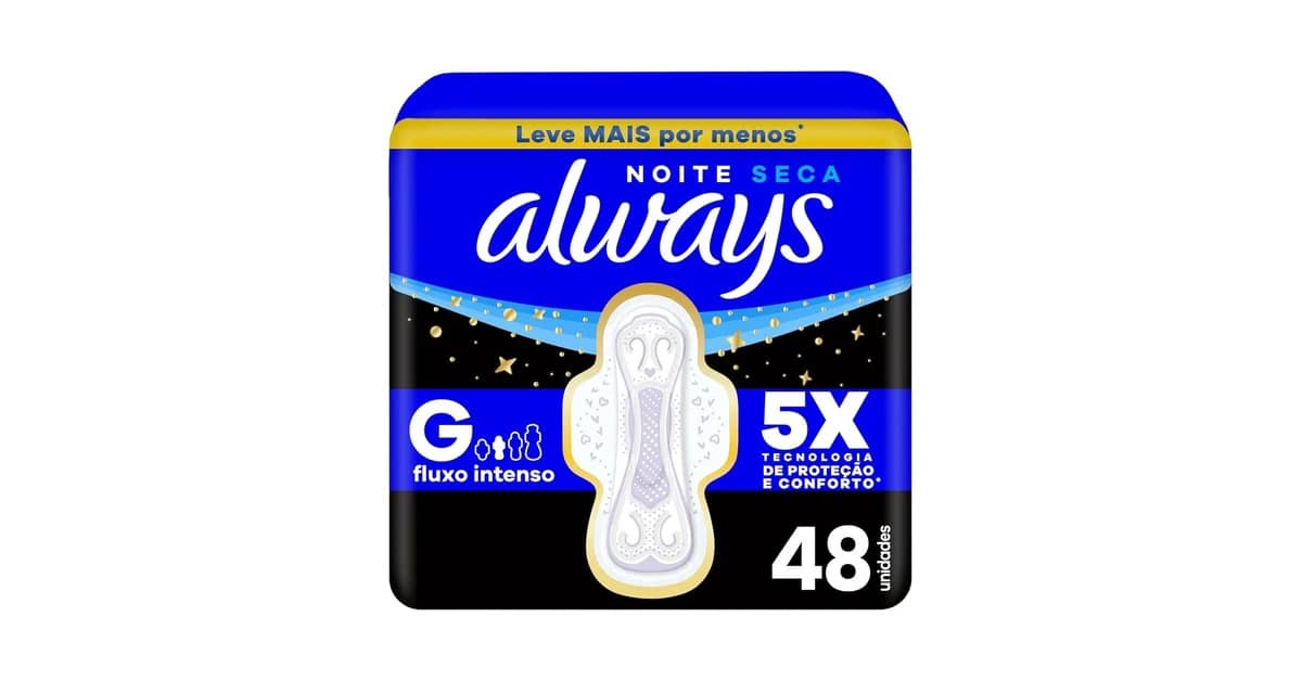 Melhor Absorvente Noturno: 10 Modelos para Segurança