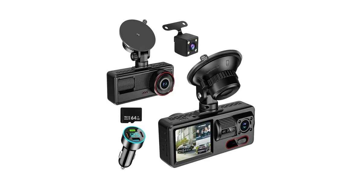 Melhor Câmera para Carro Uber: 3 Lentes e Visão Noturna