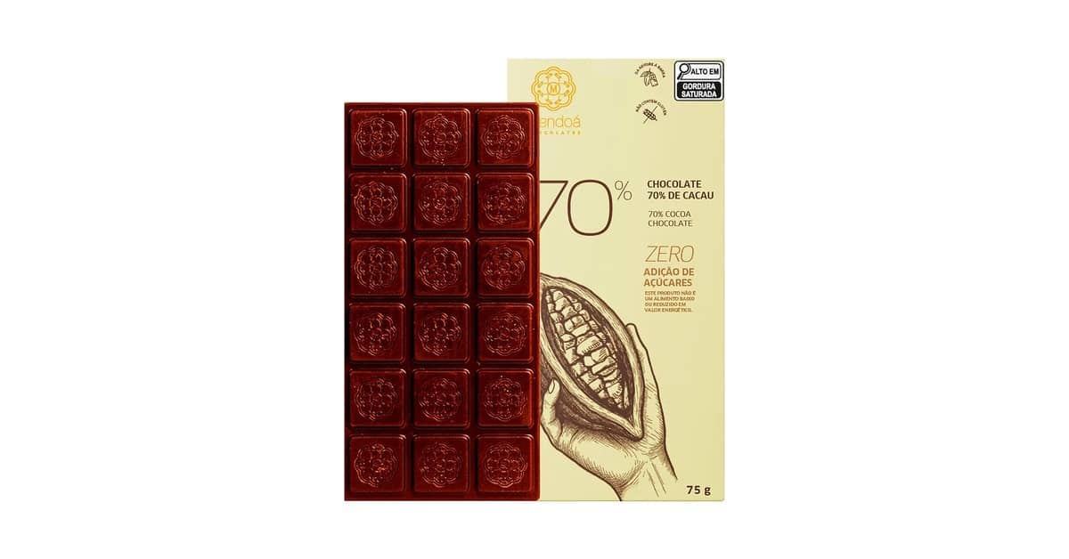 Melhor Chocolate 70 para Dieta: 5 Opções Zero Açúcar