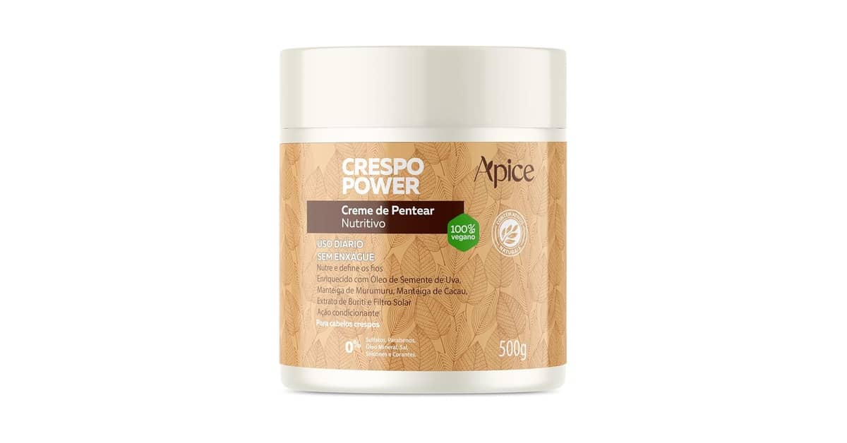 Melhor Creme para Cabelo Crespo e Seco: Definição e Nutrição