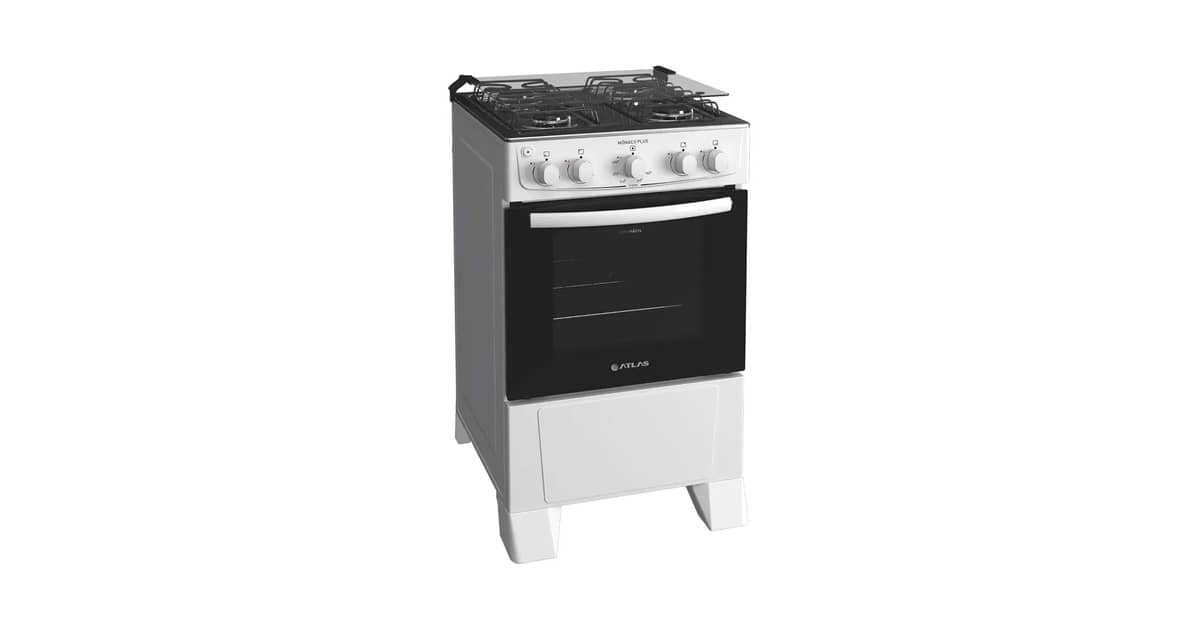Melhor Fogão Atlas 4 Bocas: 10 Modelos com Mesa de Vidro e Inox
