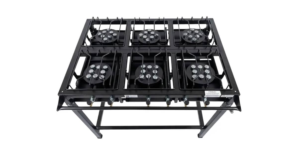 Melhor Fogão Industrial de 6 Bocas: 10 Modelos Top