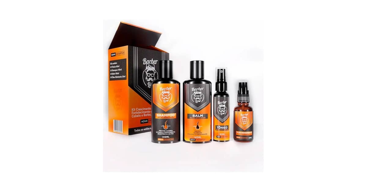 Melhor Kit para Crescer Barba: Essenciais para Fios Fortes