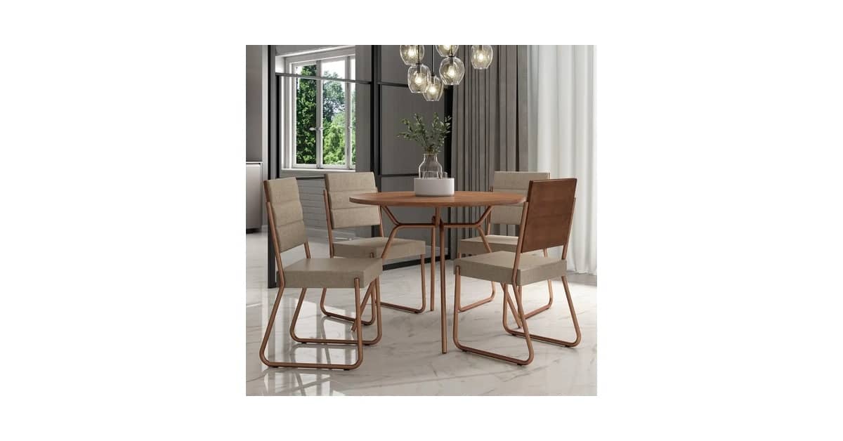 Melhor Mesa de 4 Cadeiras: 10 Modelos para Design e Conforto
