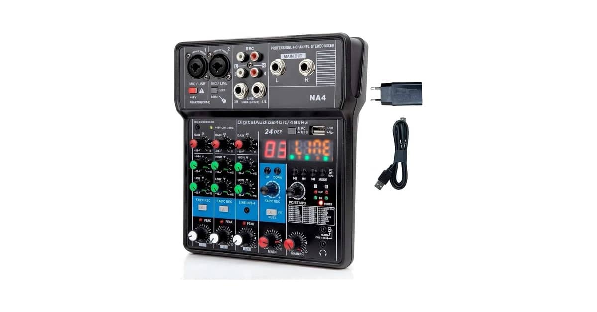 Melhor Mesa de Som 4 Canais: Guia Essencial para DJs e Estúdios