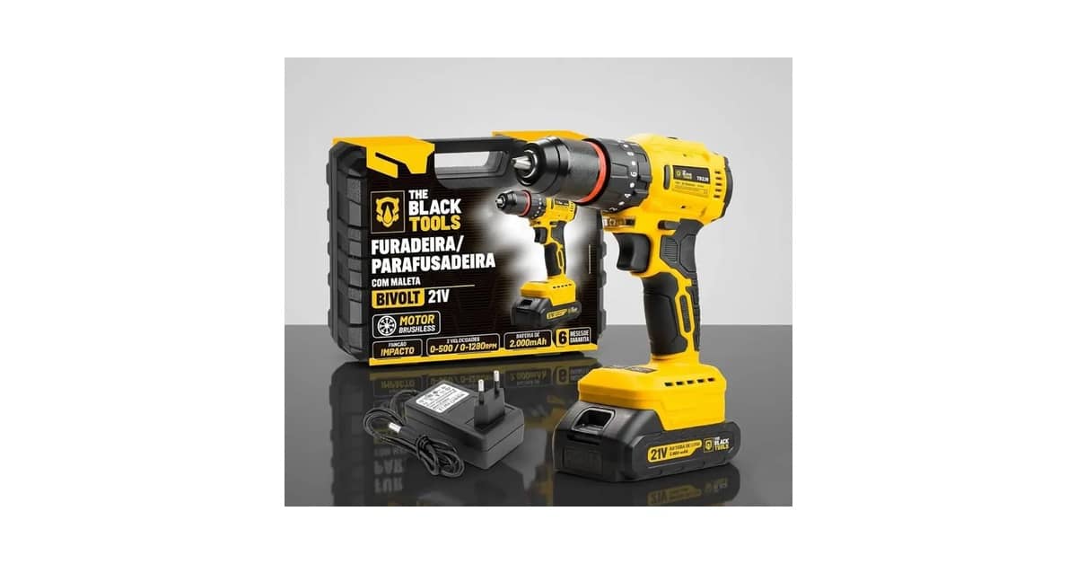 Melhor Parafusadeira Black Tools: 5 Opções de Alta Performance