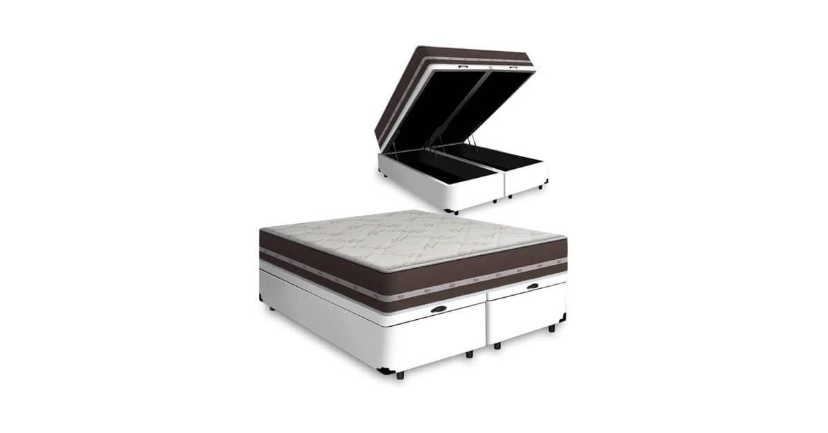 Melhor Preço Cama Box Queen: 7 Modelos com Baú e Molas