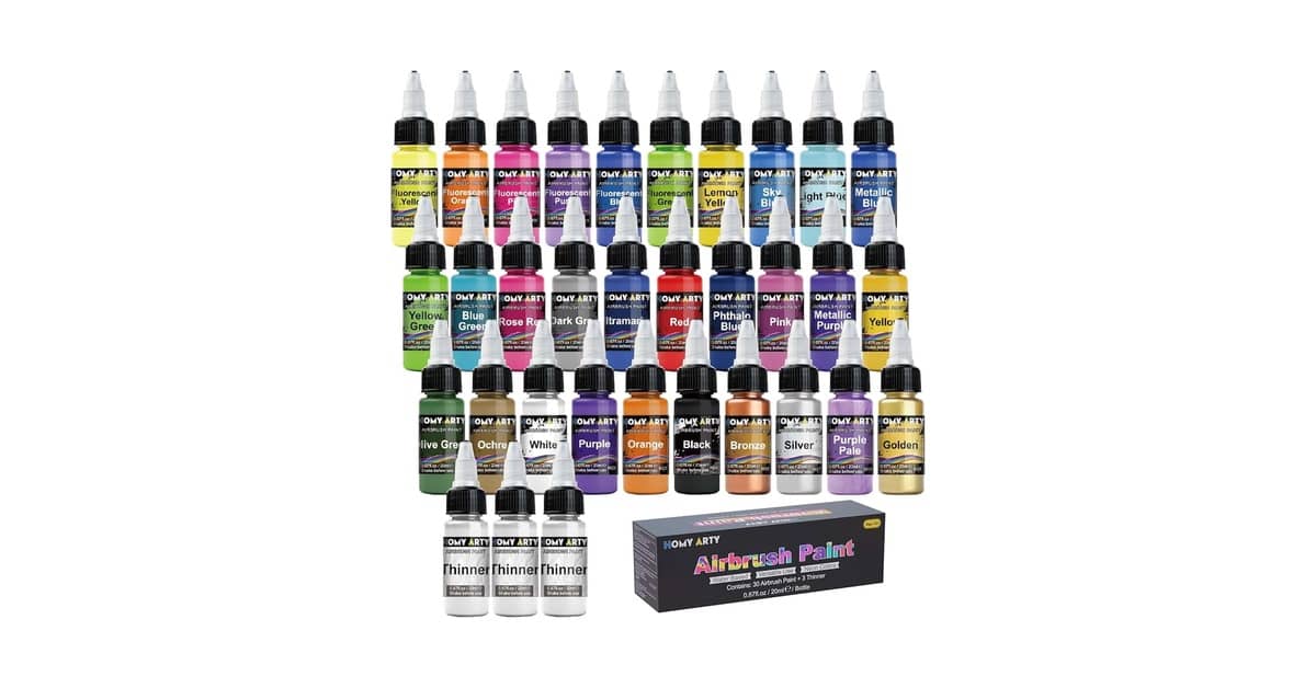 Melhor Tinta para Aerógrafo: 7 Kits Acrílicos Essenciais