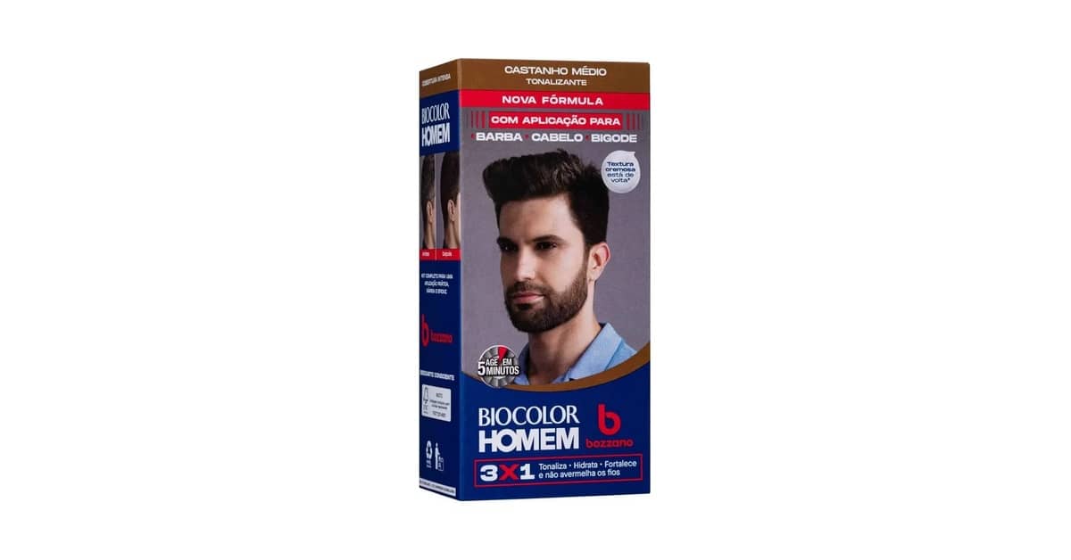 Melhor Tinta para Cabelo Masculino: Guia de Cores e Cobertura