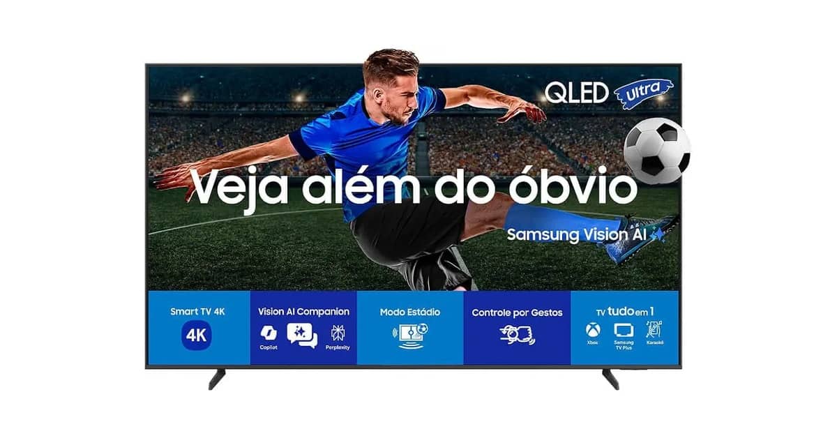 Melhor Tv Samsung Qled: IA e Cores Vibrantes