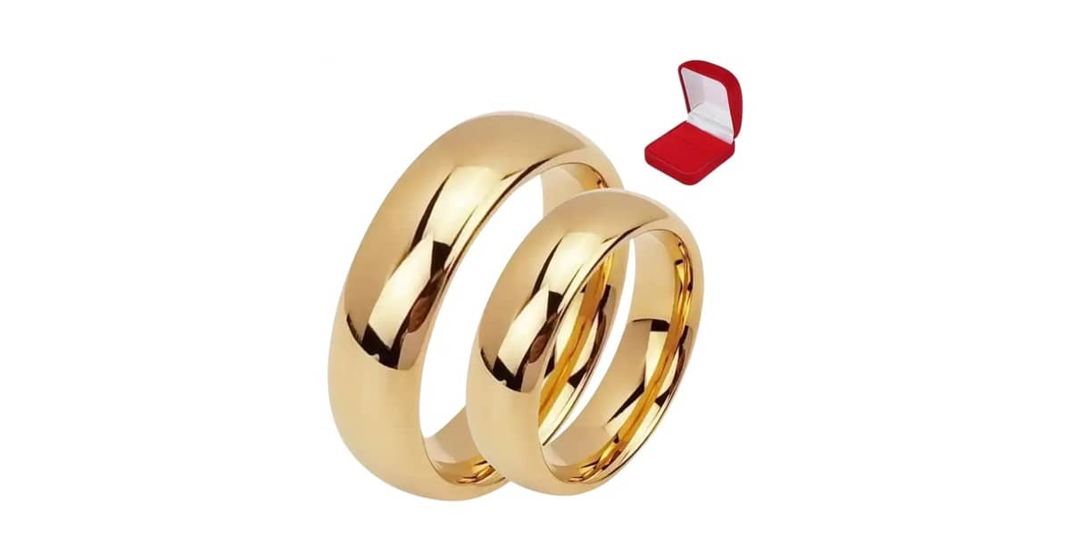 Qual a Melhor Aliança de Casamento? 10 Pares Banhados