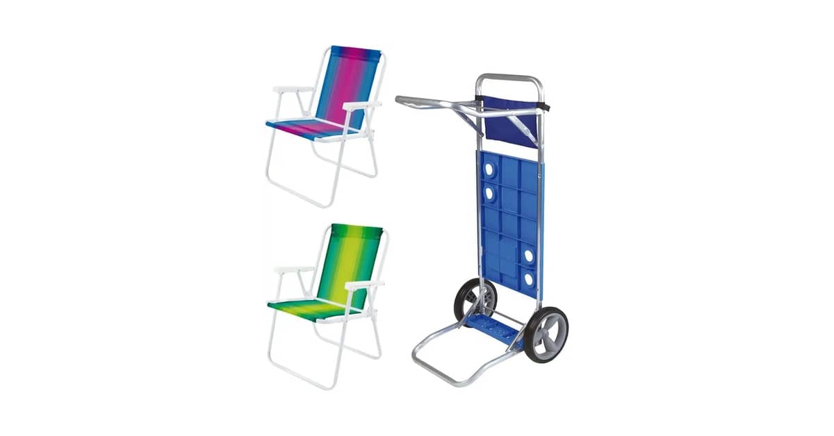 Qual a Melhor Cadeira de Praia de Alumínio que Vira Carrinho: 7 Kits em Análise