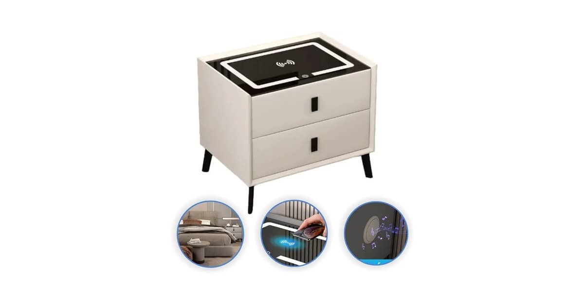 Qual a Melhor Mesa de Cabeceira com Carregador por Indução e LED
