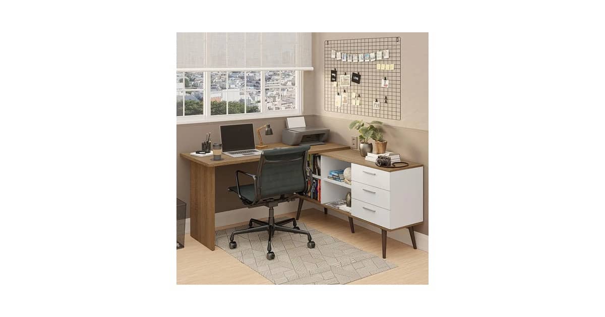 Qual a melhor mesa de computador em l para canto? 10 Modelos Analisados