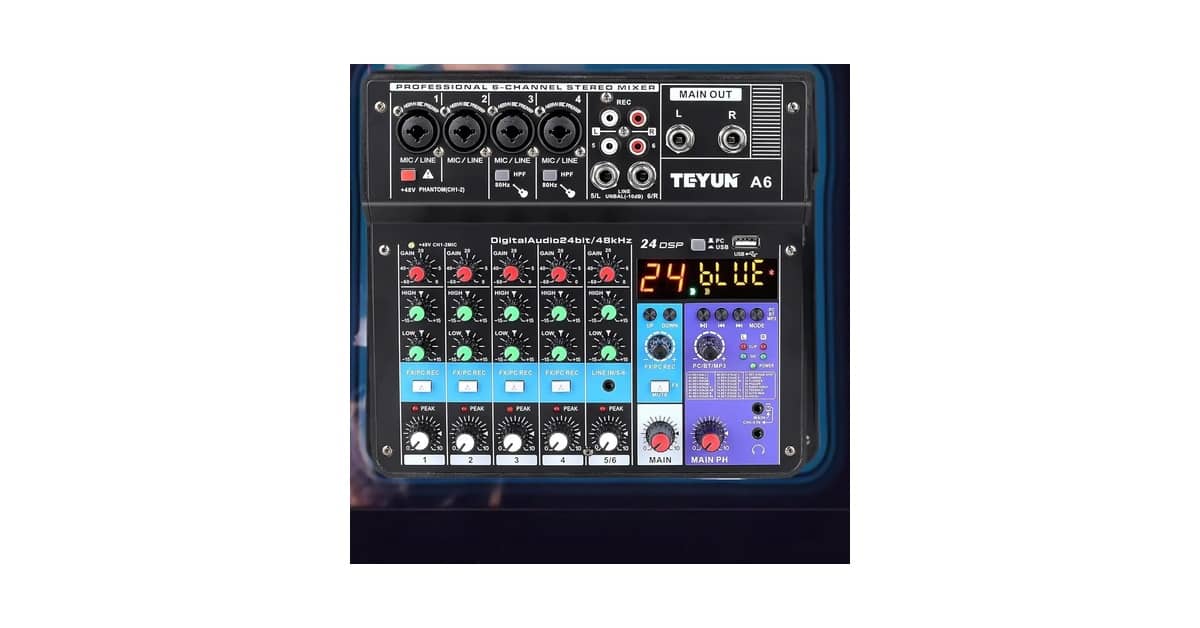 Qual a melhor mesa de som profissional com USB?