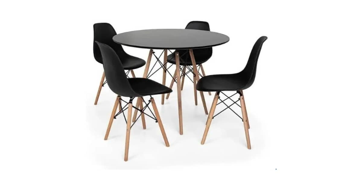 Qual a Melhor Mesa Redonda de 4 Cadeiras? Guia por Material e Design