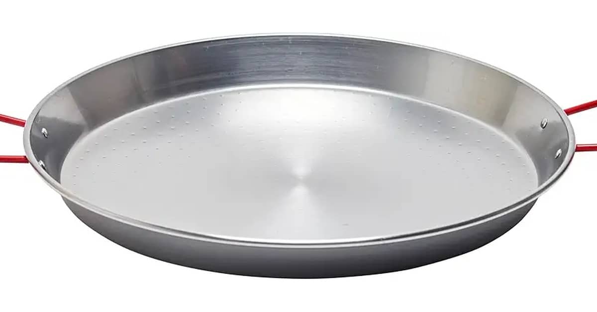 Qual a melhor paellera de aço polido para cada porção?