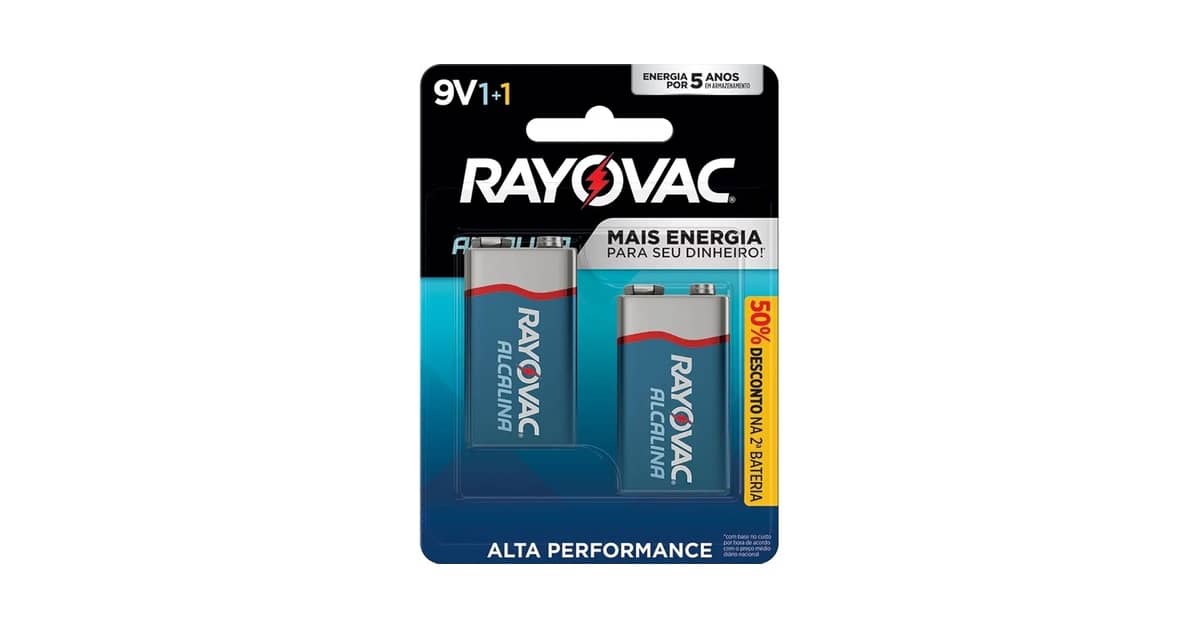 Qual a Melhor Pilha 9V? Alcalina vs Recarregável