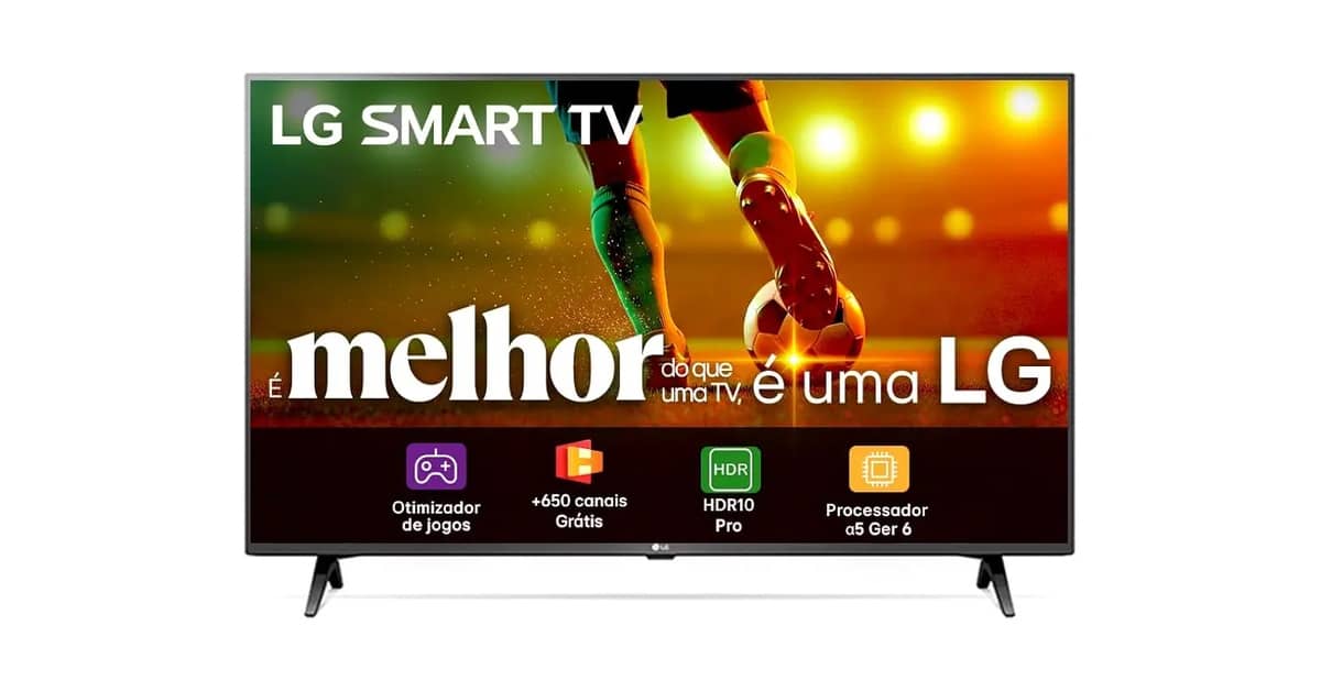 Qual a TV LG 43 polegadas que gasta menos energia? 4 Escolhas