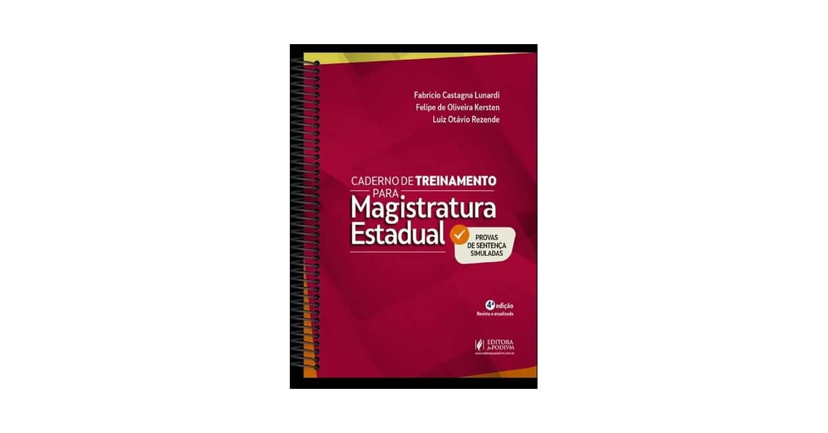 Qual o Melhor Curso Magistratura Estadual em Livros?