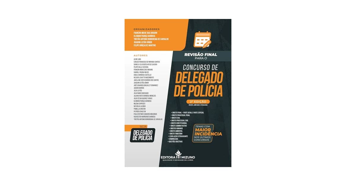 Qual o Melhor Curso Preparatorio Para Delegado Civil ou Livro Essencial?