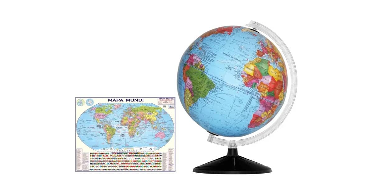 Qual o Melhor Globo Terrestre p/ Estudar ou Decorar?