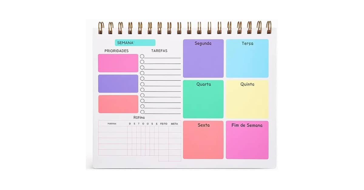Qual o Melhor Planner p/ Metas e Produtividade?
