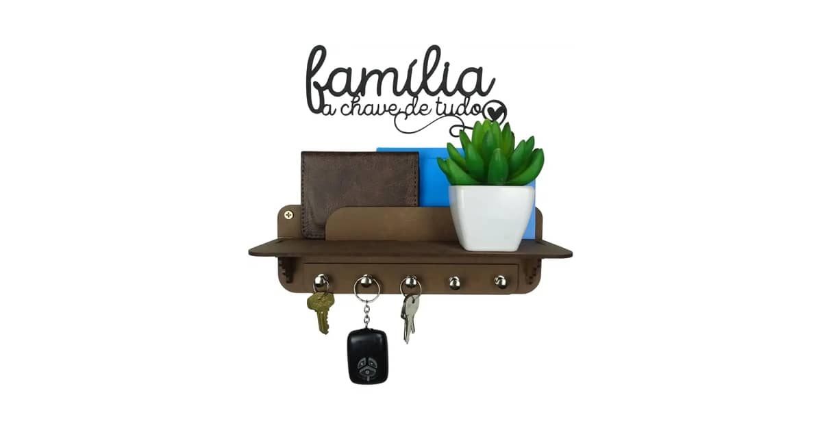 Qual o melhor porta chaves com porta cartas? Compare 10 modelos