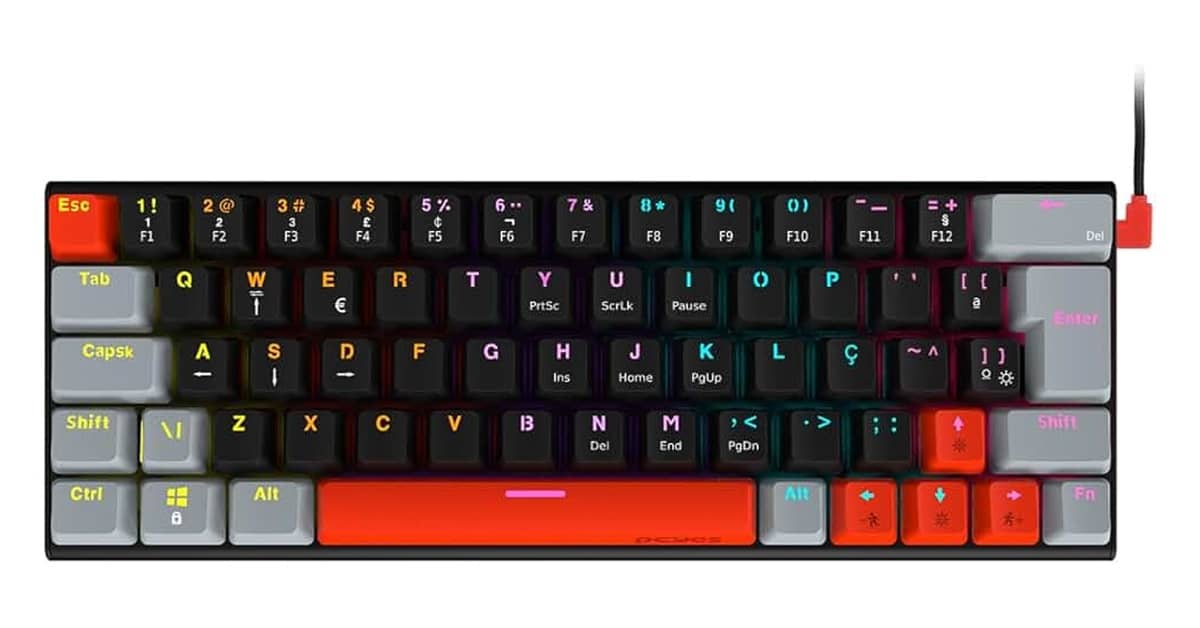 Qual o Melhor Teclado Mecânico 60% para Setup Gamer: 10 Modelos Custo-Benefício