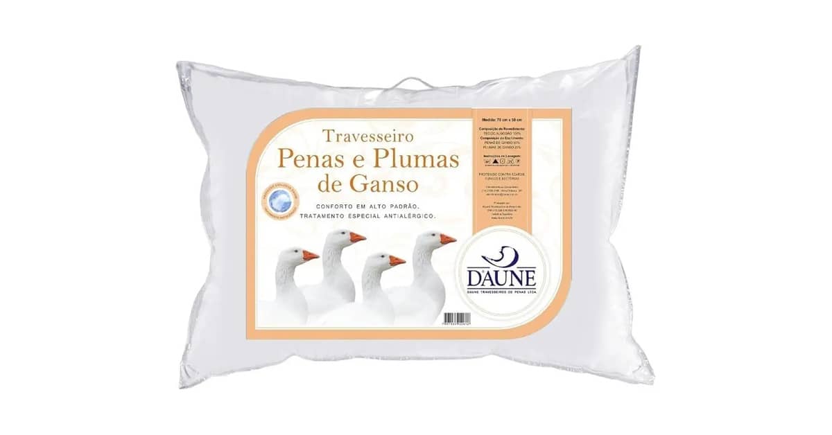 Qual o melhor travesseiro de plumas e penas?