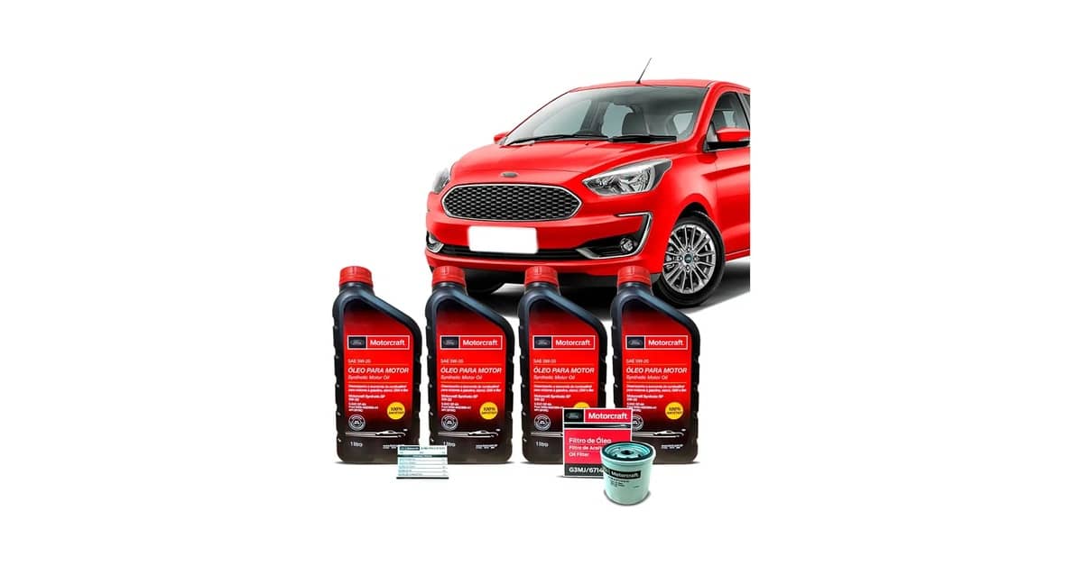 Qual Óleo Usar no Ford Ka Baratinha? Kit 5W20 Ideal