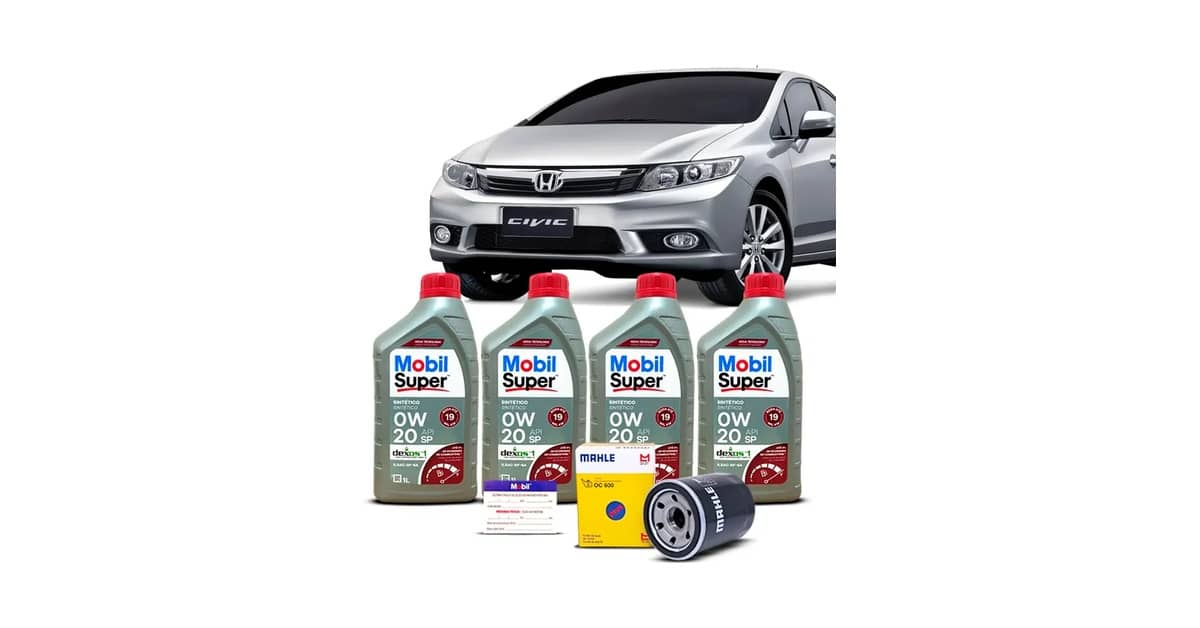 Qual óleo usar no Honda Civic: Guia dos 8 Melhores