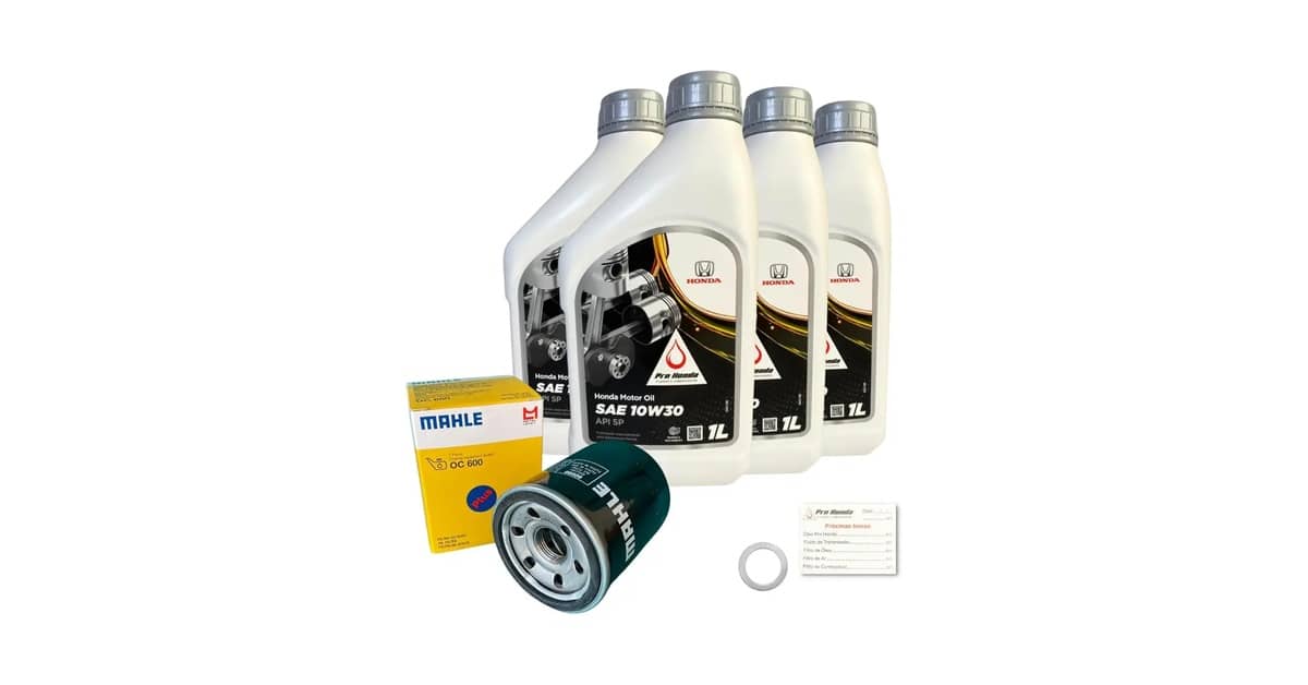Qual Óleo Usar no Honda Fit 1.5: Guia do Kit Original