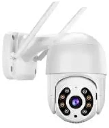 Câmera de Segurança Wi-Fi Externa Full HD 360°, À Prova D'Água IP66, Visão Noturna, Detecção de Movimento, Áudio Bidirecional