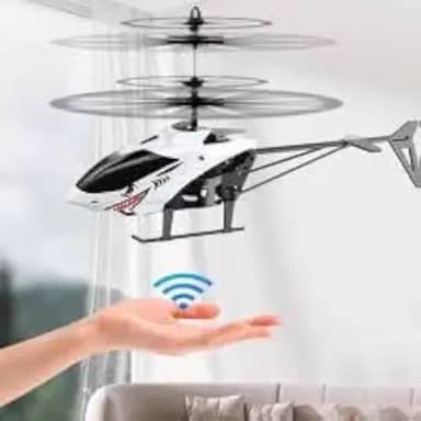 Helicóptero Com Controle Remoto e Sensor de Mão USB Recarregável