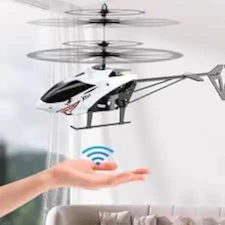 Helicóptero Com Controle Remoto e Sensor de Mão USB Recarregável